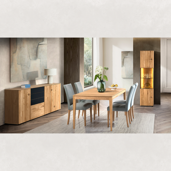 Cassettiera in rovere MINURA 47, 195x85x40 cm | VESKOR