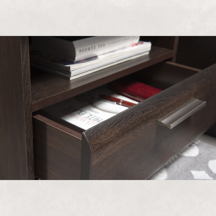 Comodino in rovere PORTI 79, 50x45x42 cm | VESKOR