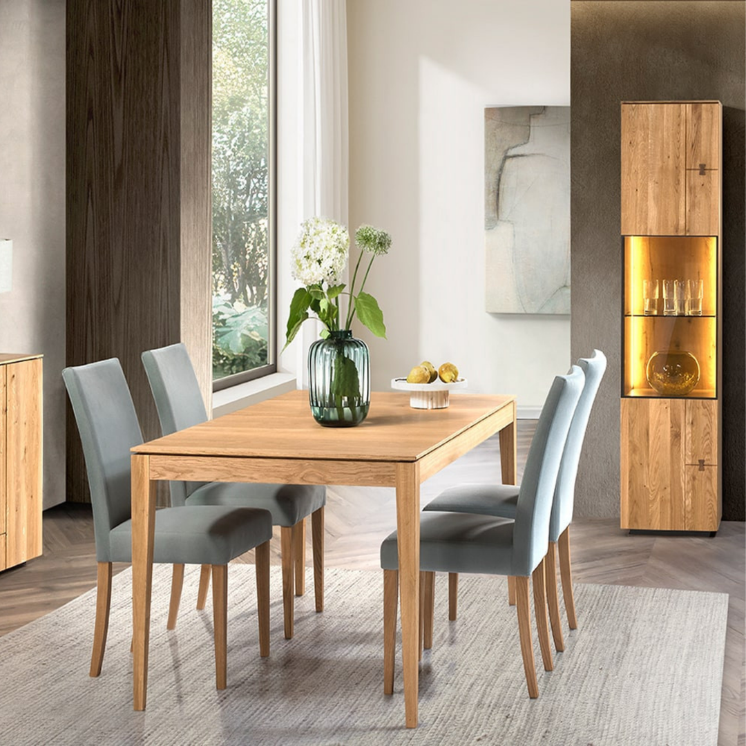 Tavolo da pranzo in rovere MINURA 40, 160-240x90x76 cm | VESKOR