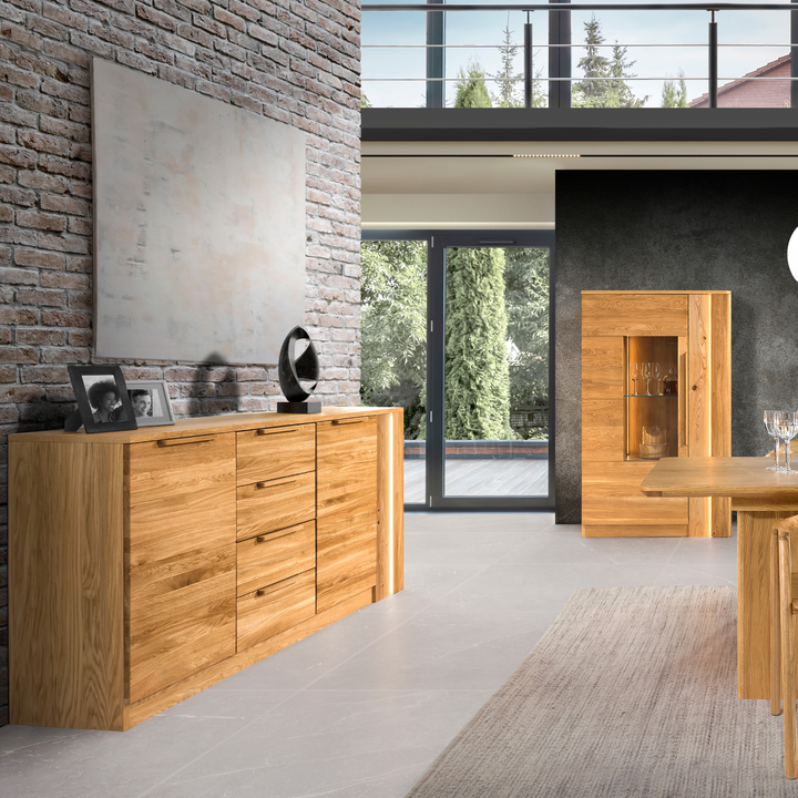Cassettiera in rovere miele LONDON 46, 180X92X43 cm | VESKOR