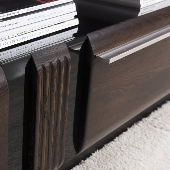 Porta TV in rovere PORTI 25, 160x51x42 cm, VESKOR | VESKOR