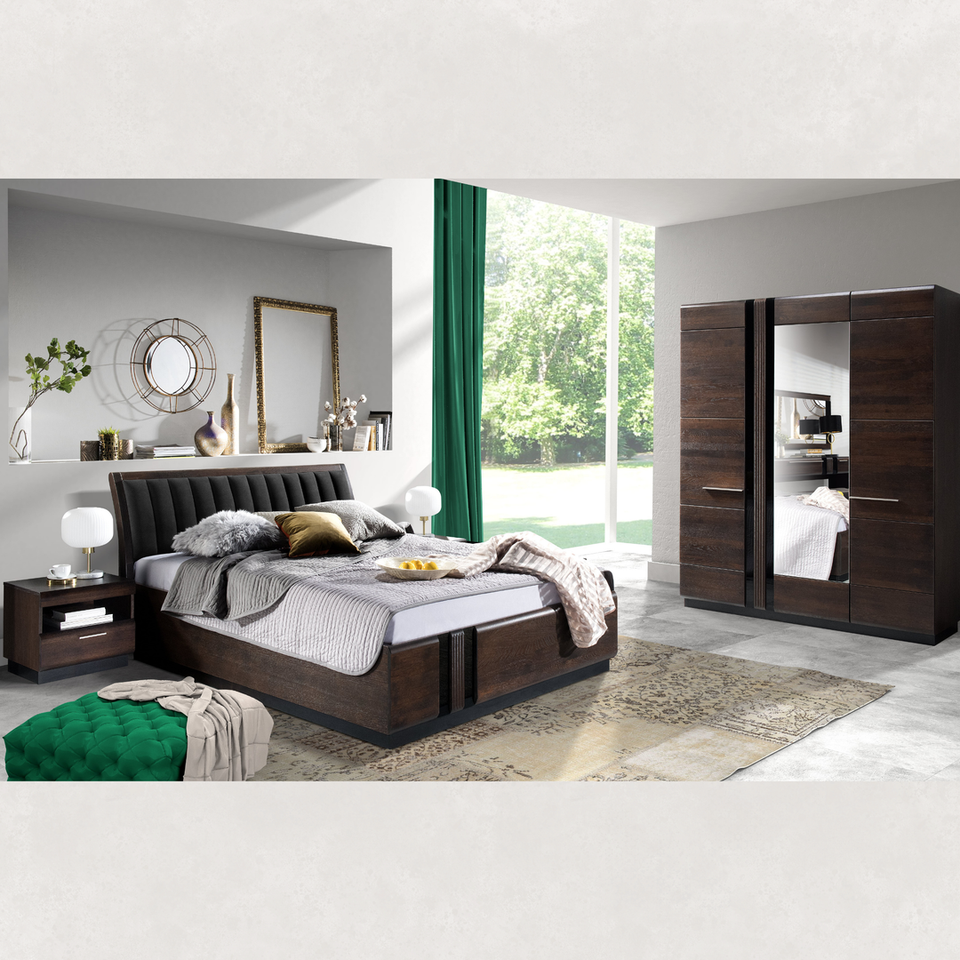 Comodino in rovere PORTI 79, 50x45x42 cm | VESKOR