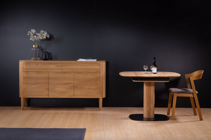 Tavolo da pranzo fisso in legno massiccio LUNA | KARPIS