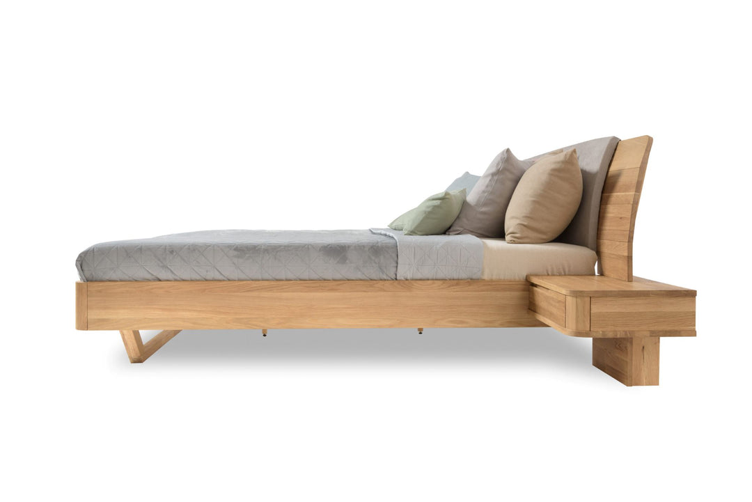 VESKOR Letto in rovere massiccio della collezione Alina mobili nordici moderni