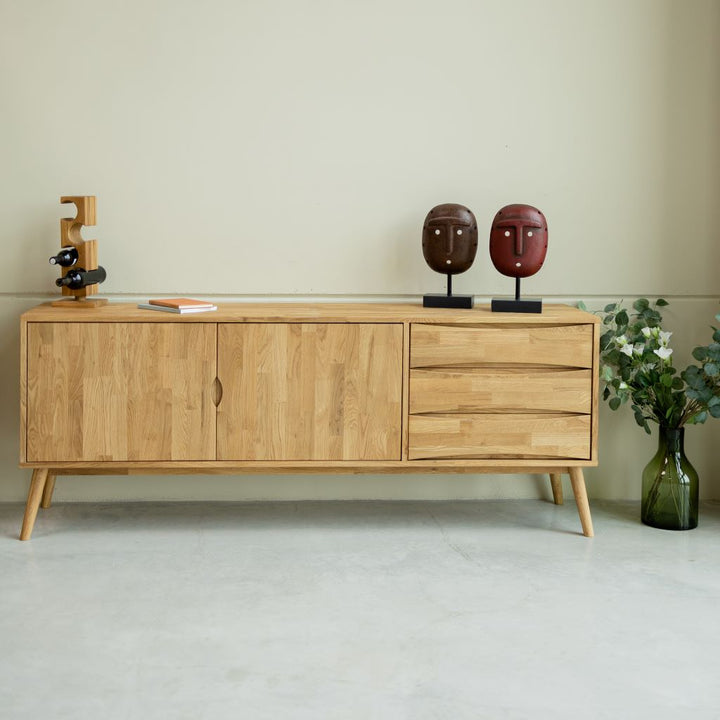 VESKOR Credenza Malmo in legno massiccio di quercia Mobili moderni nordici