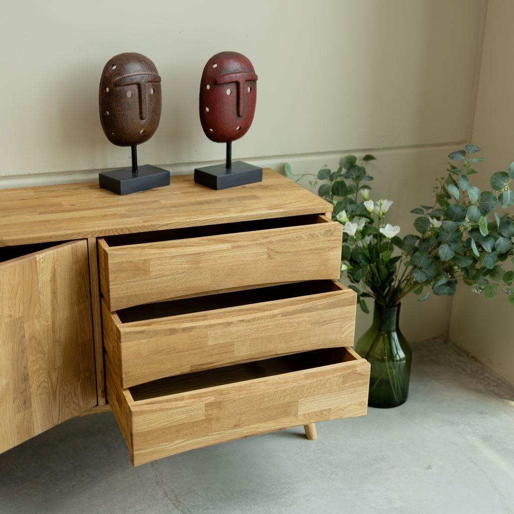 VESKOR Credenza Malmo in legno massiccio di quercia Mobili moderni nordici