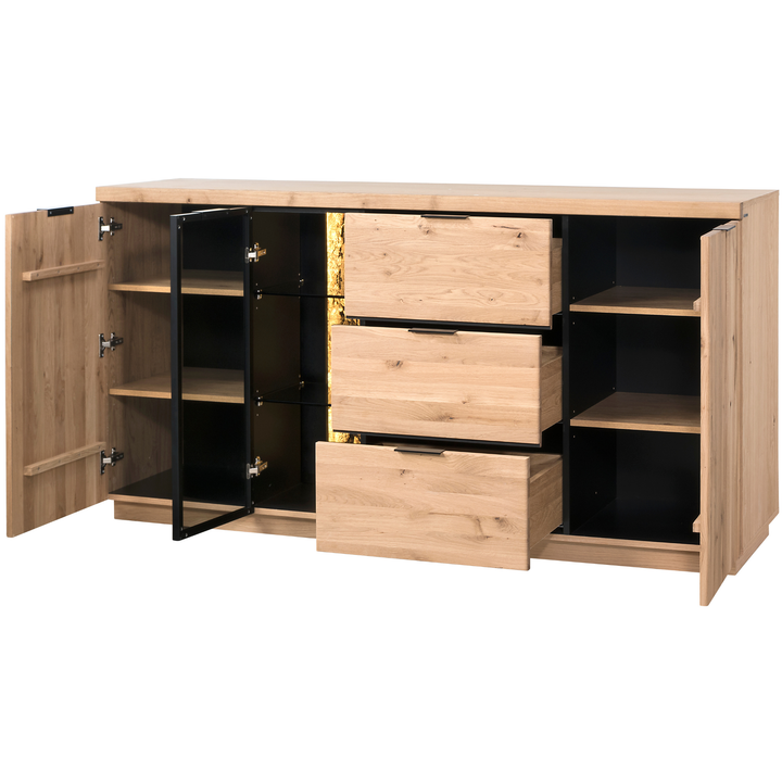 Cassettiera in rovere NAPOLI 20, 180×46×92 cm | VESKOR