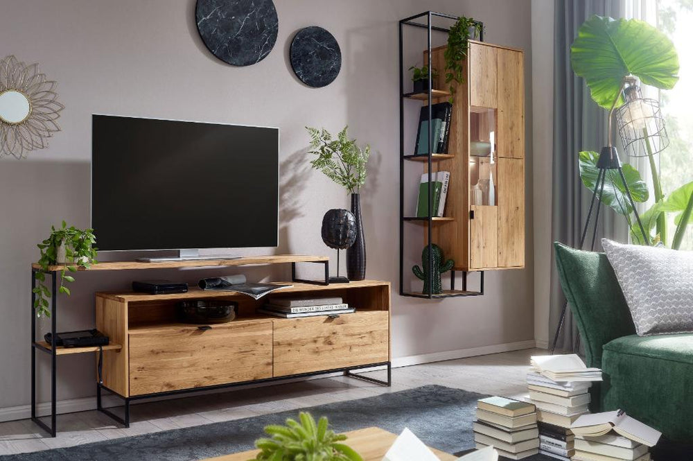VESKOR Porta TV Dania mobili moderni nordici in legno massiccio di quercia