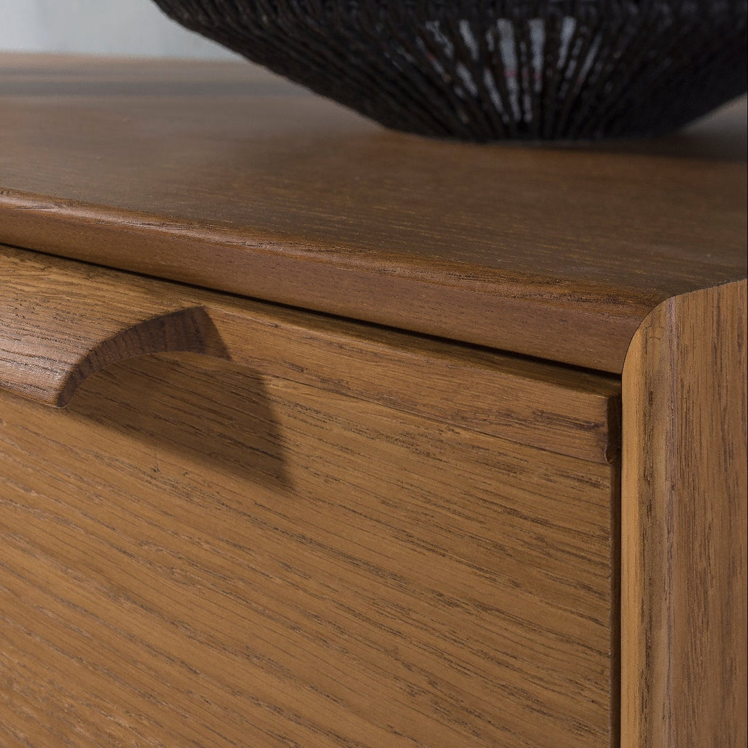 Cassettiera rustica in rovere LEO 12, 105×49,5×100,7 cm | VESKOR