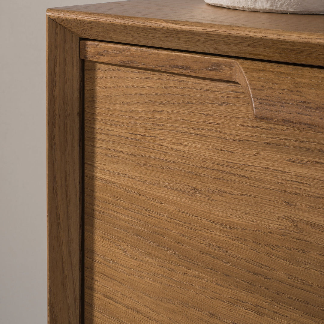 Cassettiera rustica in rovere LEO 12, 105×49,5×100,7 cm | VESKOR