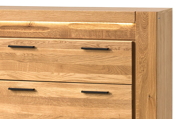 Cassettiera in rovere miele VELVET 75, 105x42x110 cm | VESKOR