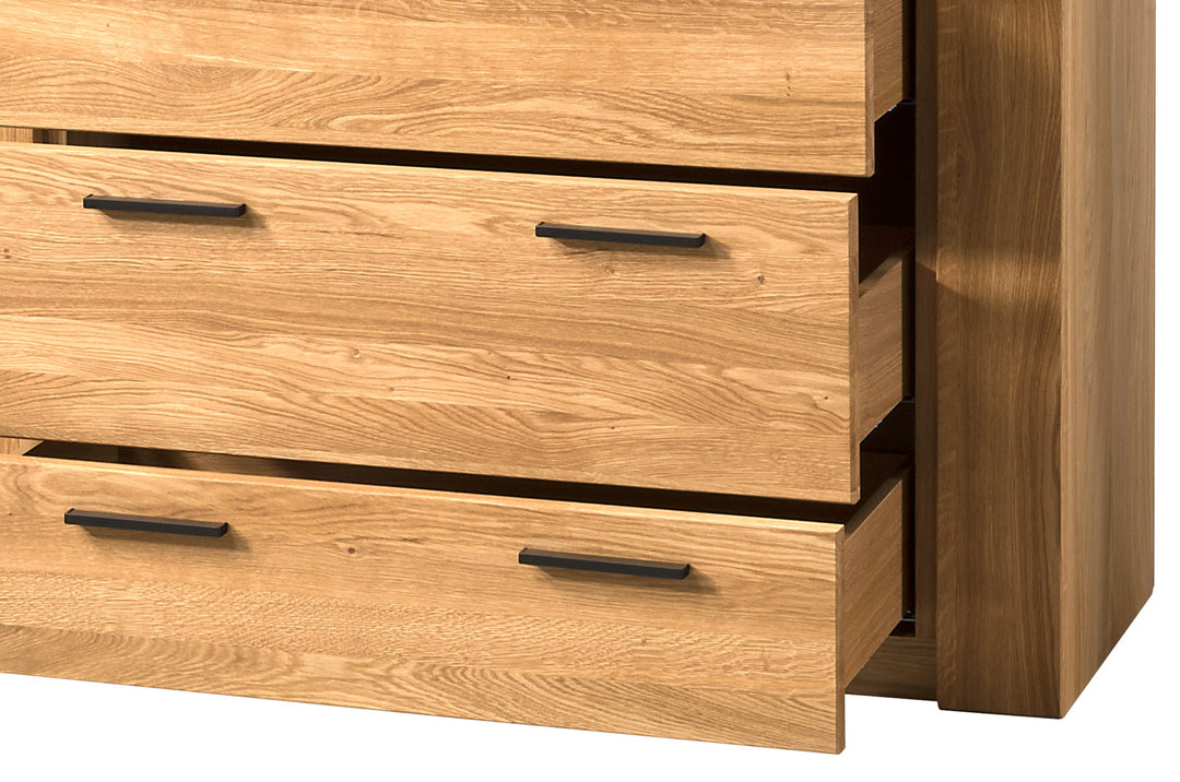 Cassettiera in rovere miele VELVET 75, 105x42x110 cm | VESKOR