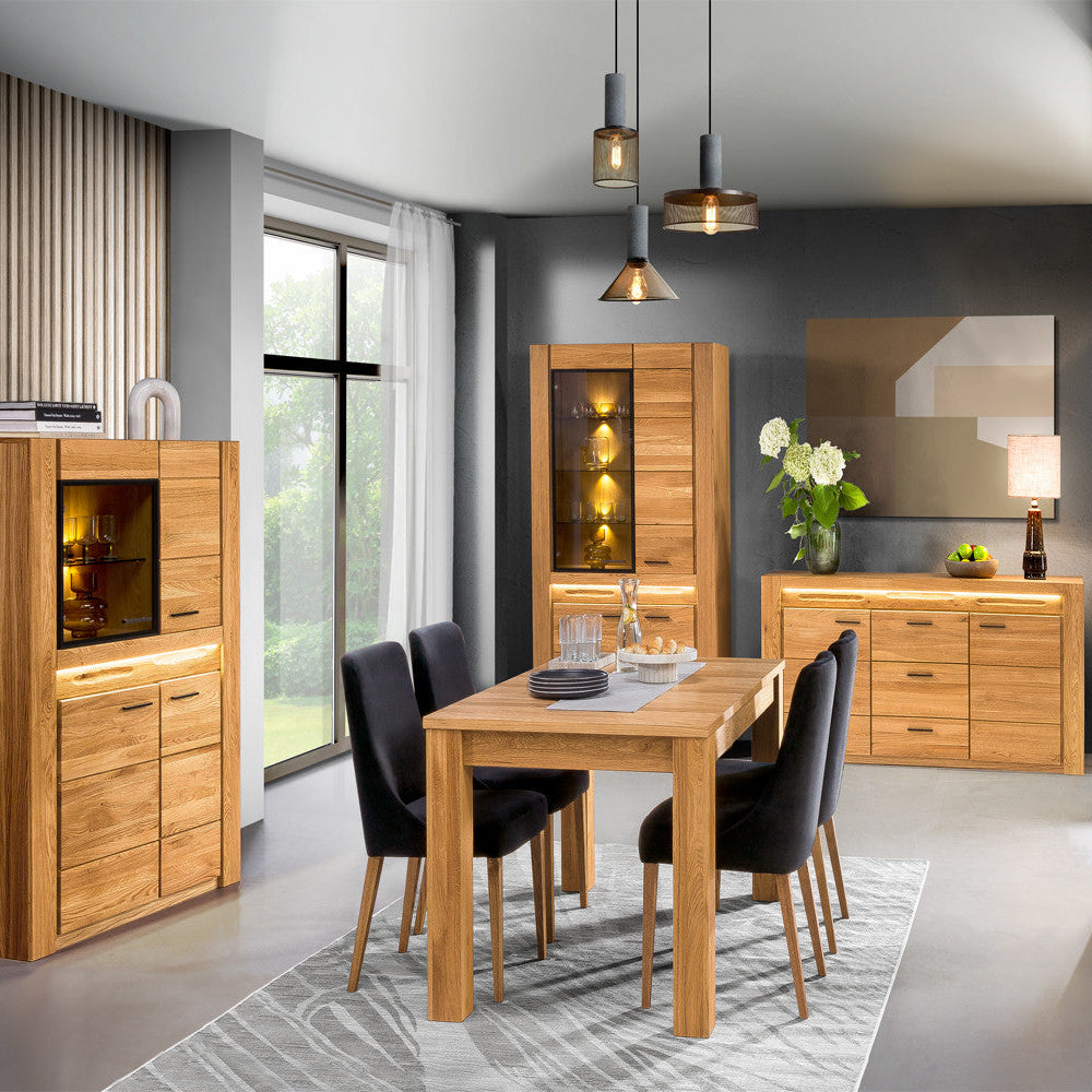 Cassettiera in rovere miele VELVET 75, 105x42x110 cm | VESKOR