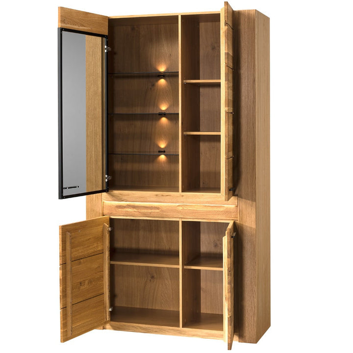 Vetrina VELVET 12 in rovere, 110x42x200 cm | VESKOR