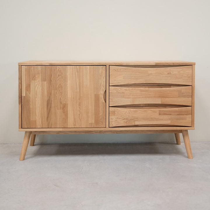 VESKOR Credenza in legno di quercia in rovere massiccio sostenibile