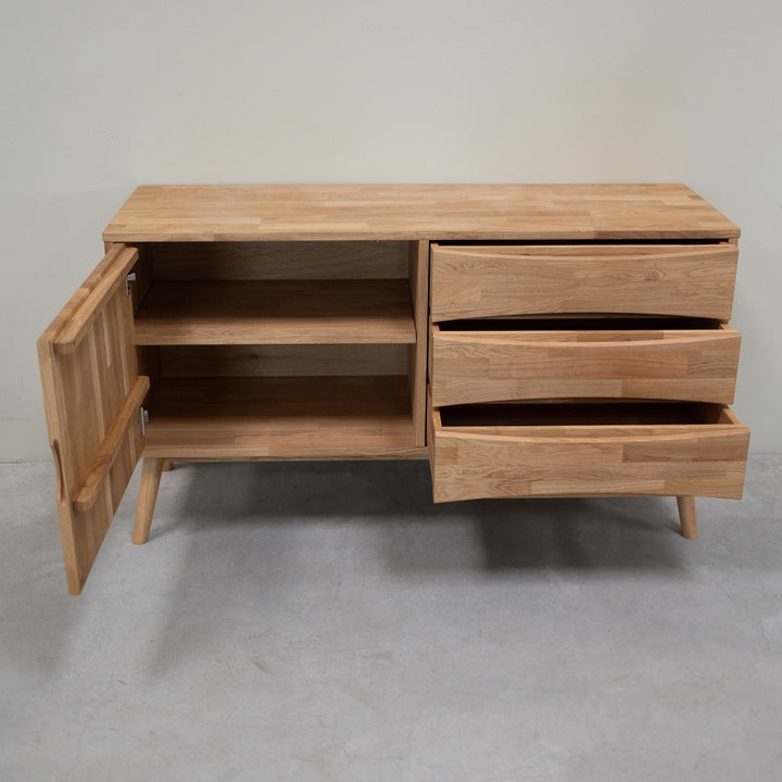 VESKOR Credenza in legno di quercia in rovere massiccio sostenibile