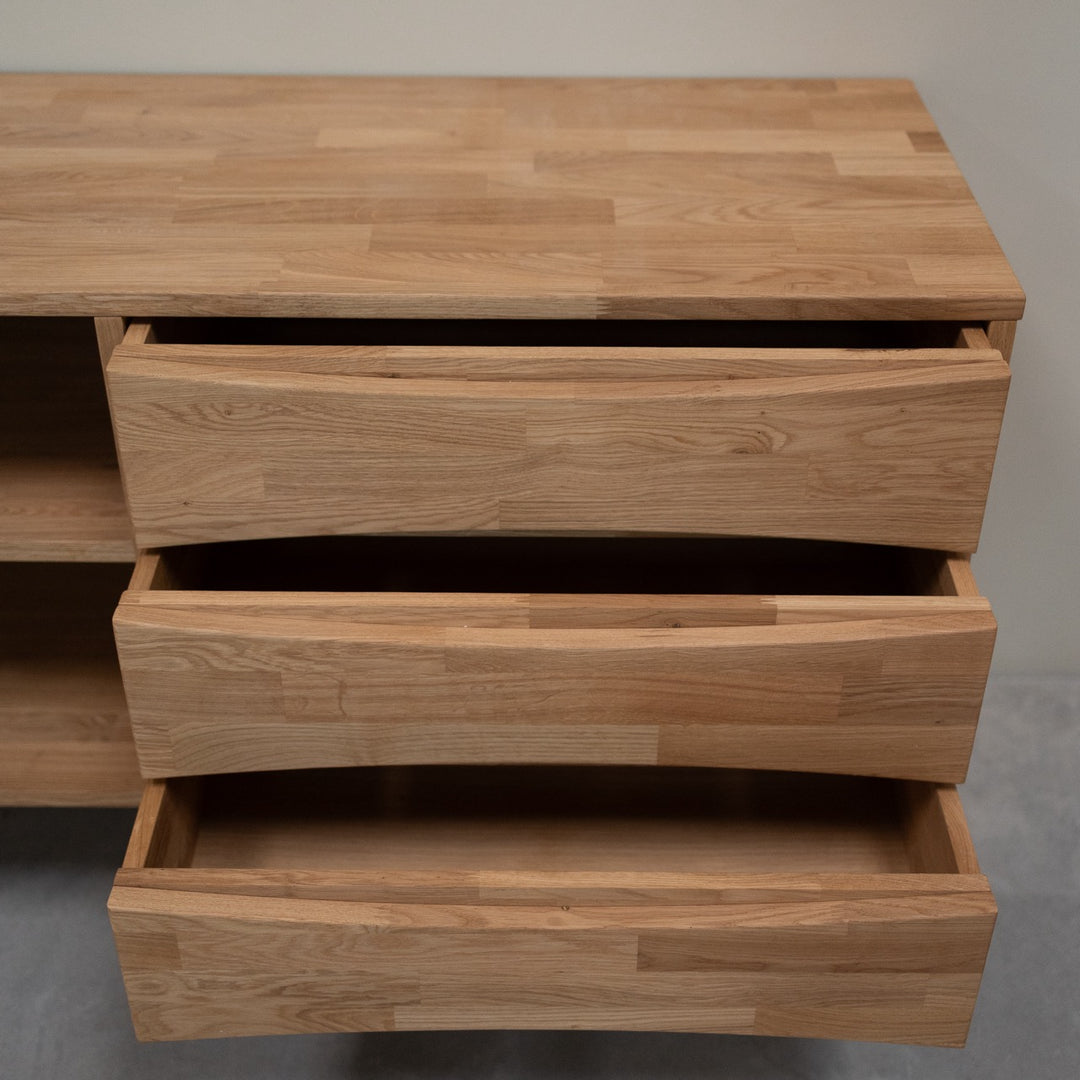 VESKOR Credenza in legno di quercia in rovere massiccio sostenibile