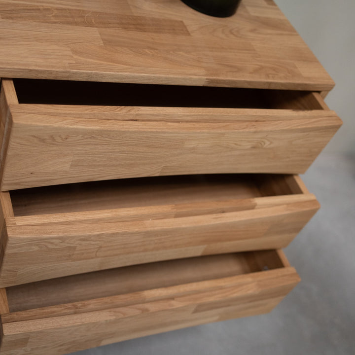 VESKOR Credenza in legno di quercia in rovere massiccio sostenibile
