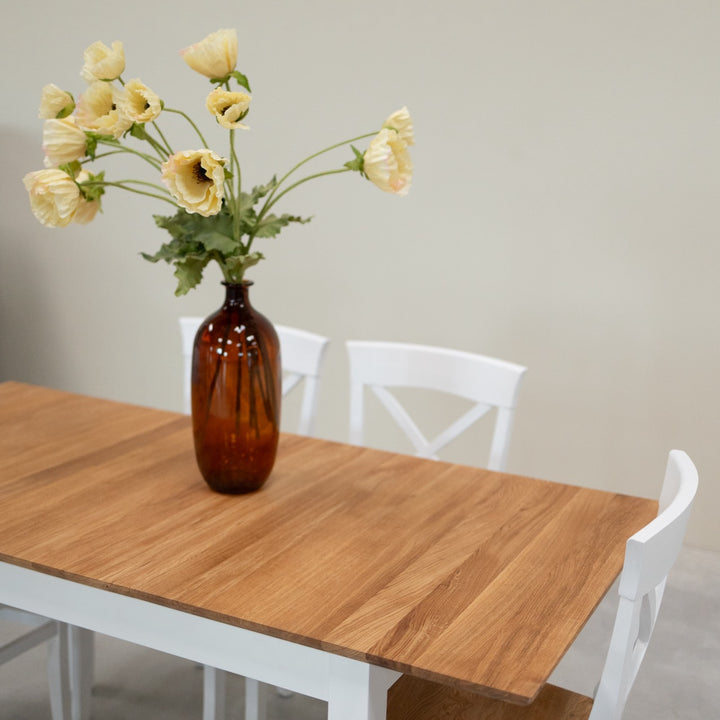VESKOR Confezione da 2 o 4 sedie da pranzo in legno massiccio Lausanne