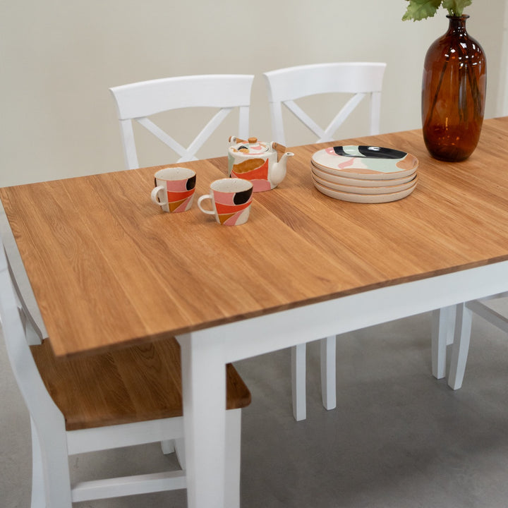 Tavolo da pranzo allungabile in legno massiccio Lausanne | VESKOR