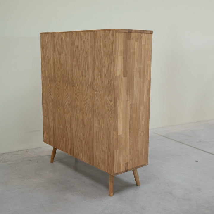 VESKOR Vetrina in legno massiccio di rovere sostenibile MALMO 1