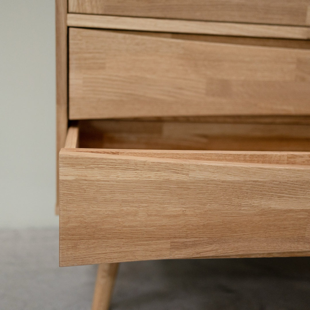 VESKOR Vetrina in legno massiccio di rovere sostenibile MALMO 1