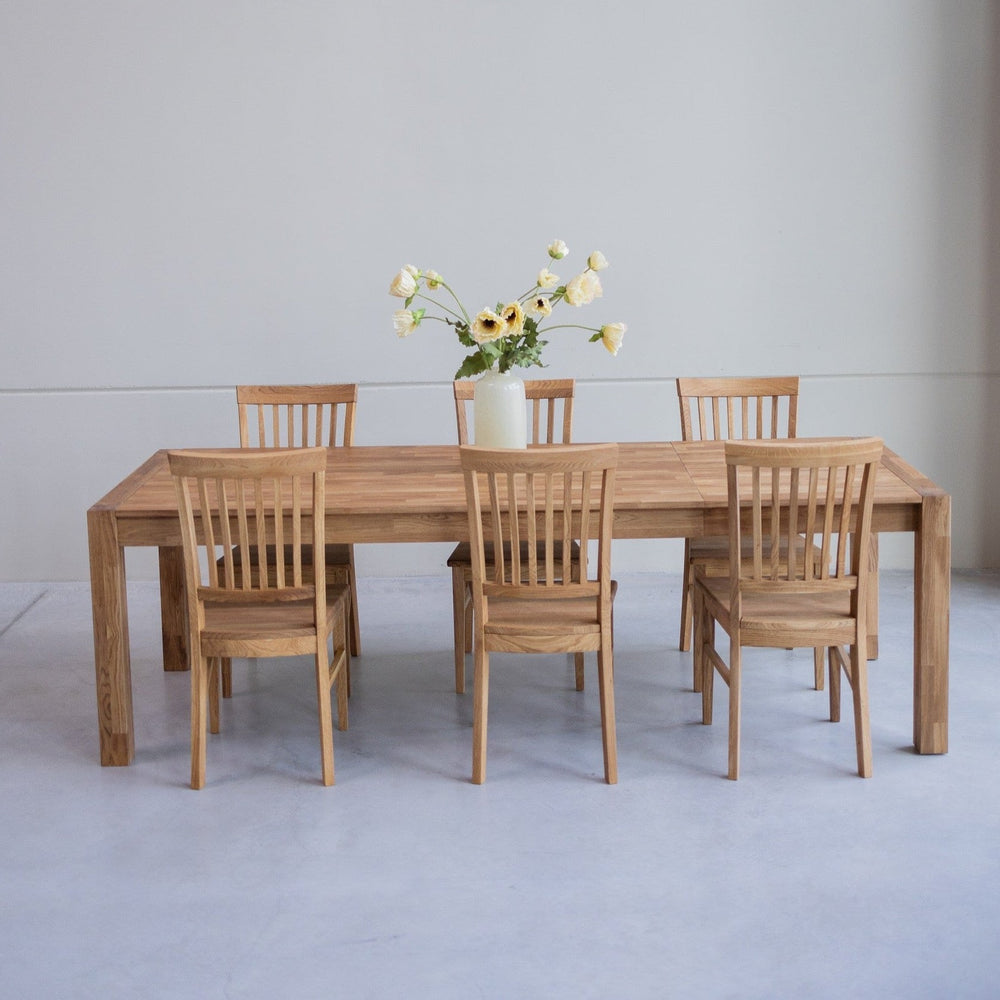 VESKOR Set di 2 sedie da pranzo in legno massiccio di quercia