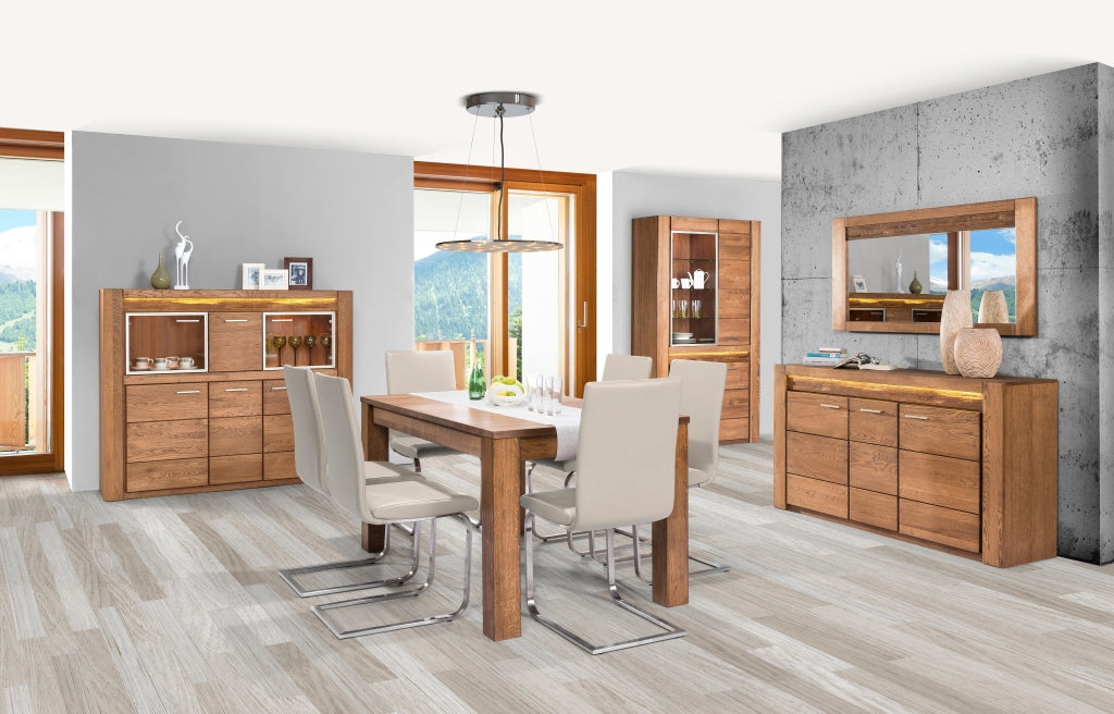 VESKOR Mobili da pranzo in rovere massiccio della collezione Velvet. Mobili nordici dal design moderno. 