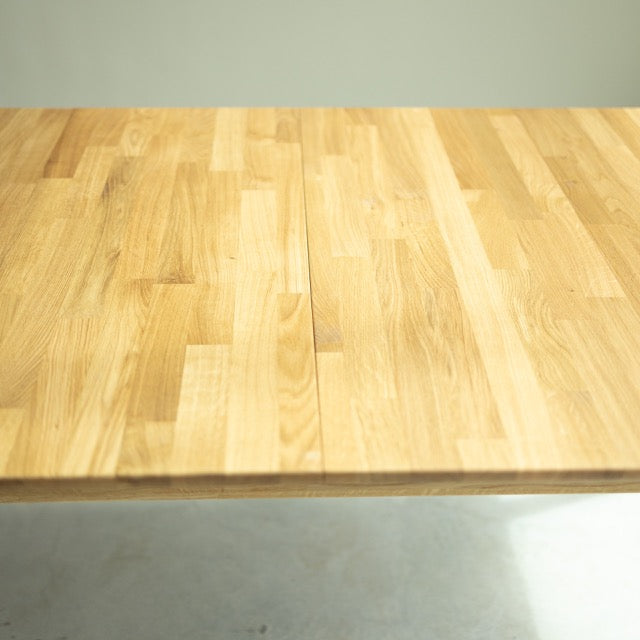  VESKOR Tavolo da pranzo rettangolare allungabile in legno di quercia sostenibile FSC MALMO