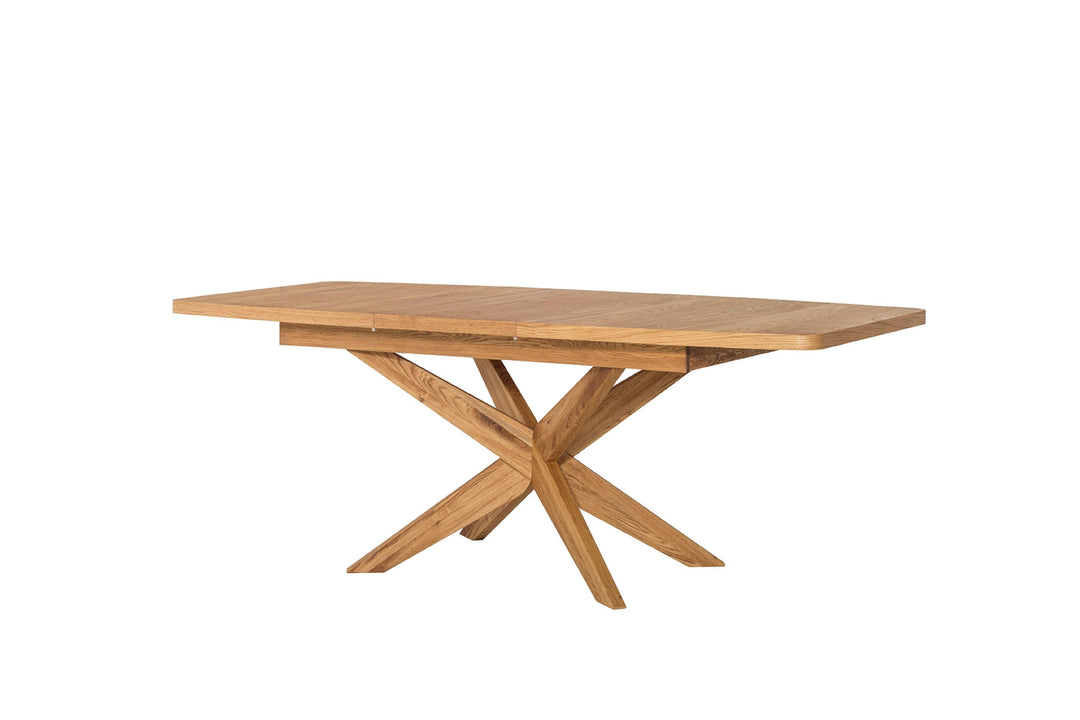 VESKOR Tavolo da pranzo allungabile in legno di quercia della collezione Velle Mobili nordici dal design moderno