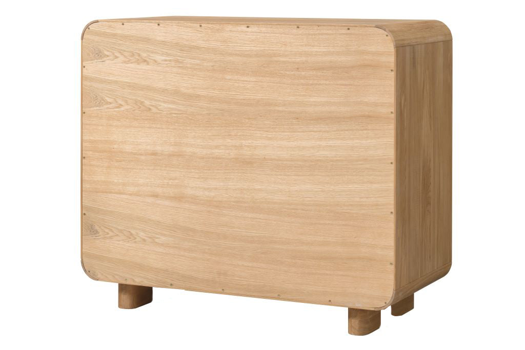VESKOR Deo Cassettiera in legno massiccio di quercia mobili nordici moderni