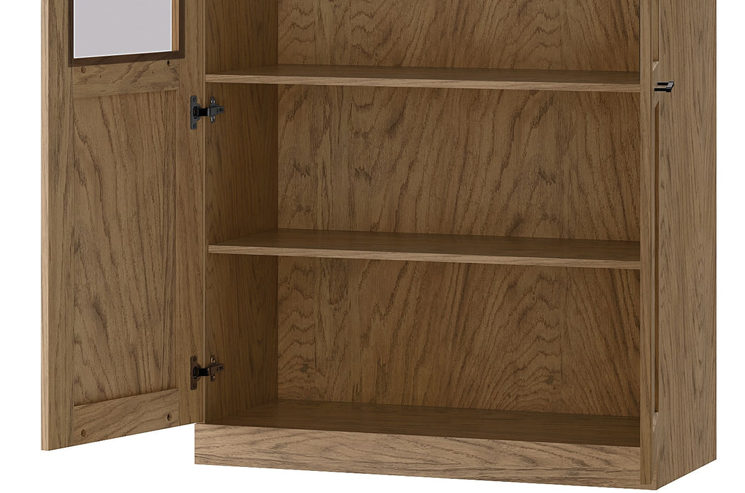 Vetrina rustica in rovere oliato COZY 12, 95×200×42 cm | VESKOR