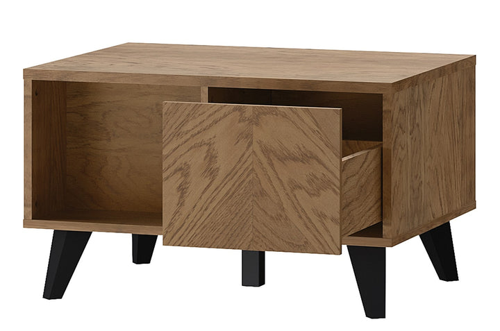 Tavolino in rovere rustico oliato COZY 41, 80×60×48 cm | VESKOR