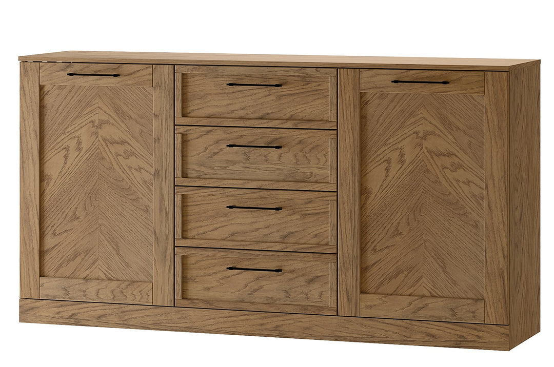 Cassettiera COZY 47 in rovere rustico oliato, 170x90x42 cm | VESKOR