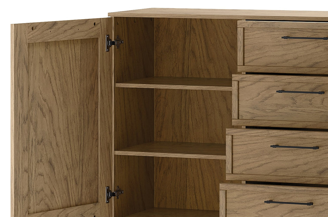 Cassettiera COZY 47 in rovere rustico oliato, 170x90x42 cm | VESKOR