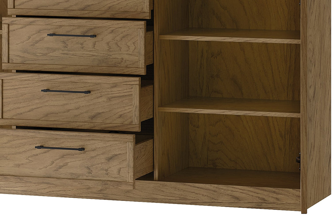 Cassettiera COZY 47 in rovere rustico oliato, 170x90x42 cm | VESKOR