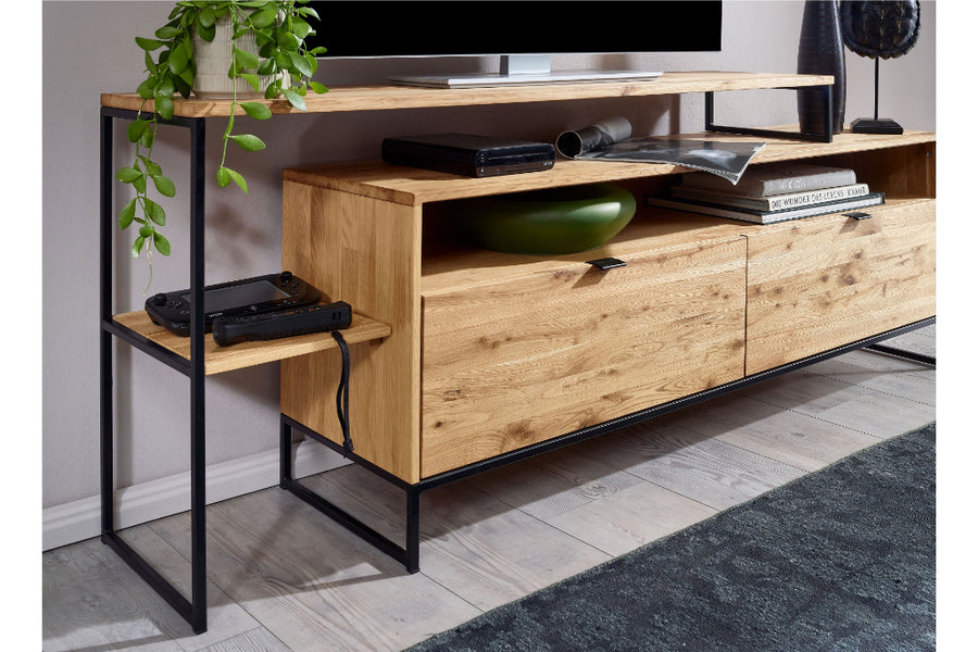 VESKOR Porta TV Dania mobili moderni nordici in legno massiccio di quercia