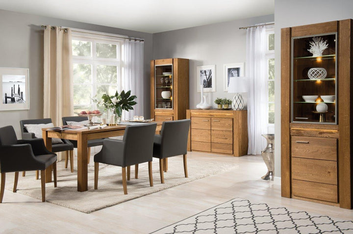 Tavolo da pranzo allungabile in legno di quercia VELVET 40, 160-250x90x78 cm | VESKOR