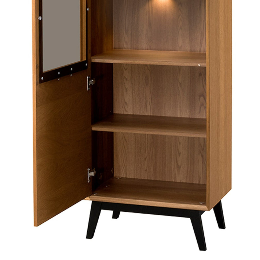 Vetrina in rovere miele LAZURE 10, 60×42×195 cm | VESKOR