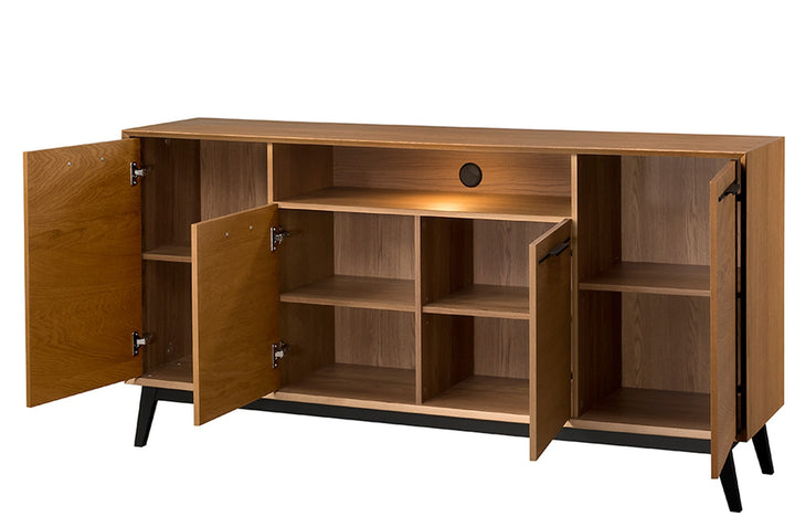 Cassettiera LAZURE 47 in rovere rustico, 180×90×42 cm | VESKOR