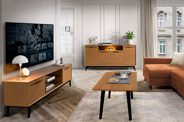 Tavolino in rovere rustico LAZURE 41, 120×62×49 cm | VESKOR