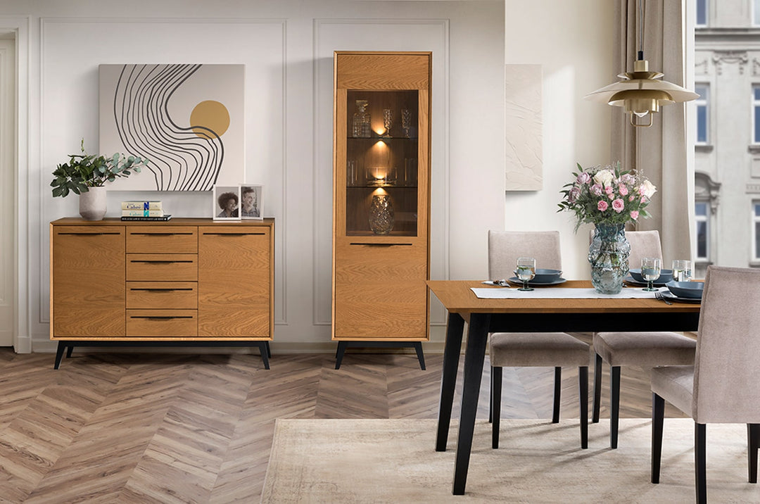 Cassettiera LAZURE 45 in rovere rustico, 136×90×42 cm | VESKOR