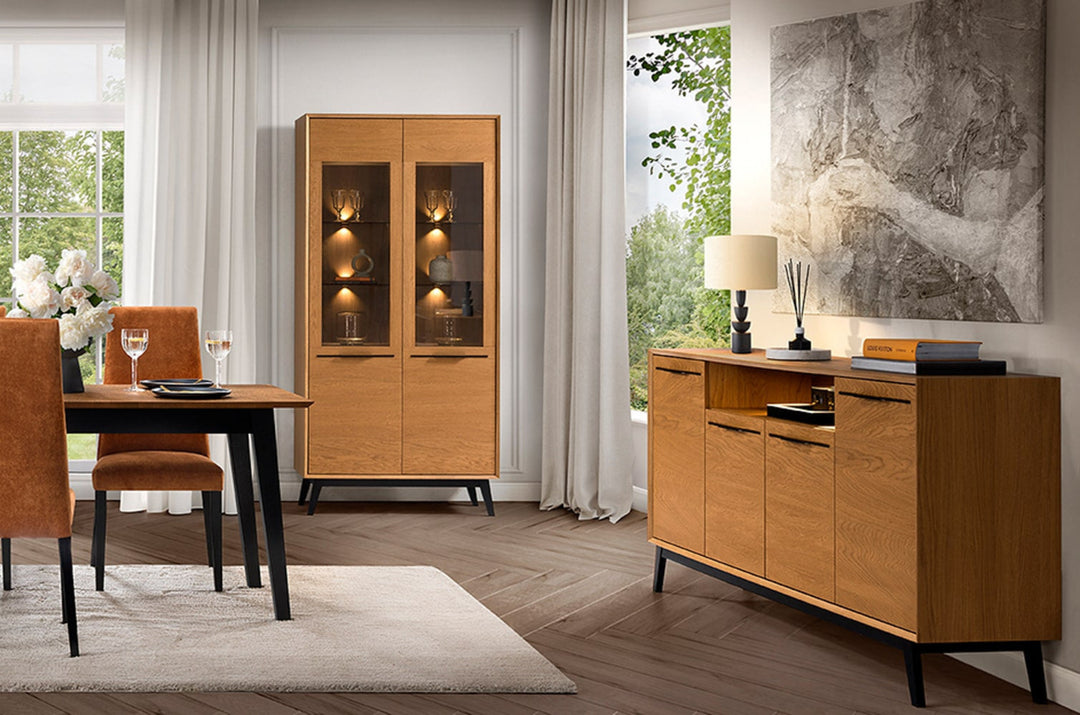 Tavolo da pranzo allungabile in rovere miele LAZURE 40, 160-240×85×76 cm | VESKOR