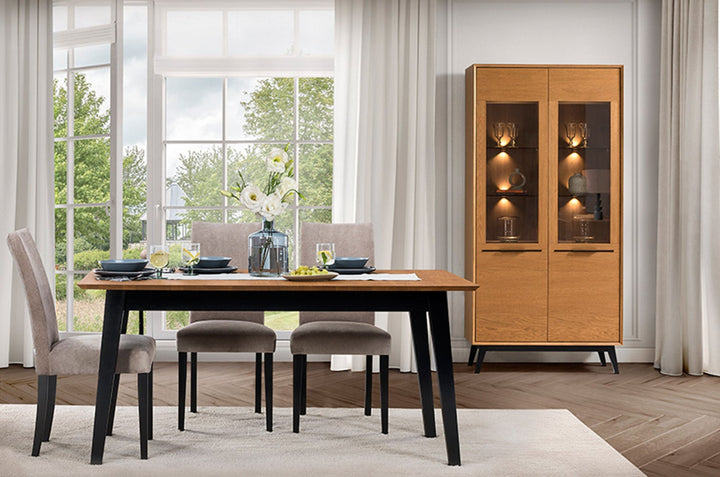 Tavolo da pranzo allungabile in rovere miele LAZURE 40, 160-240×85×76 cm | VESKOR