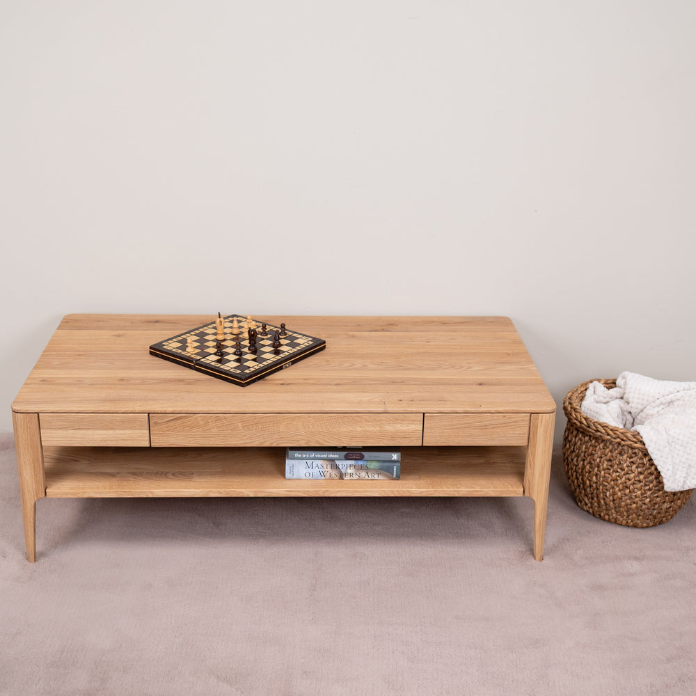 Tavolino in rovere massiccio Narvik, 120х60х40 cm. | VESKOR