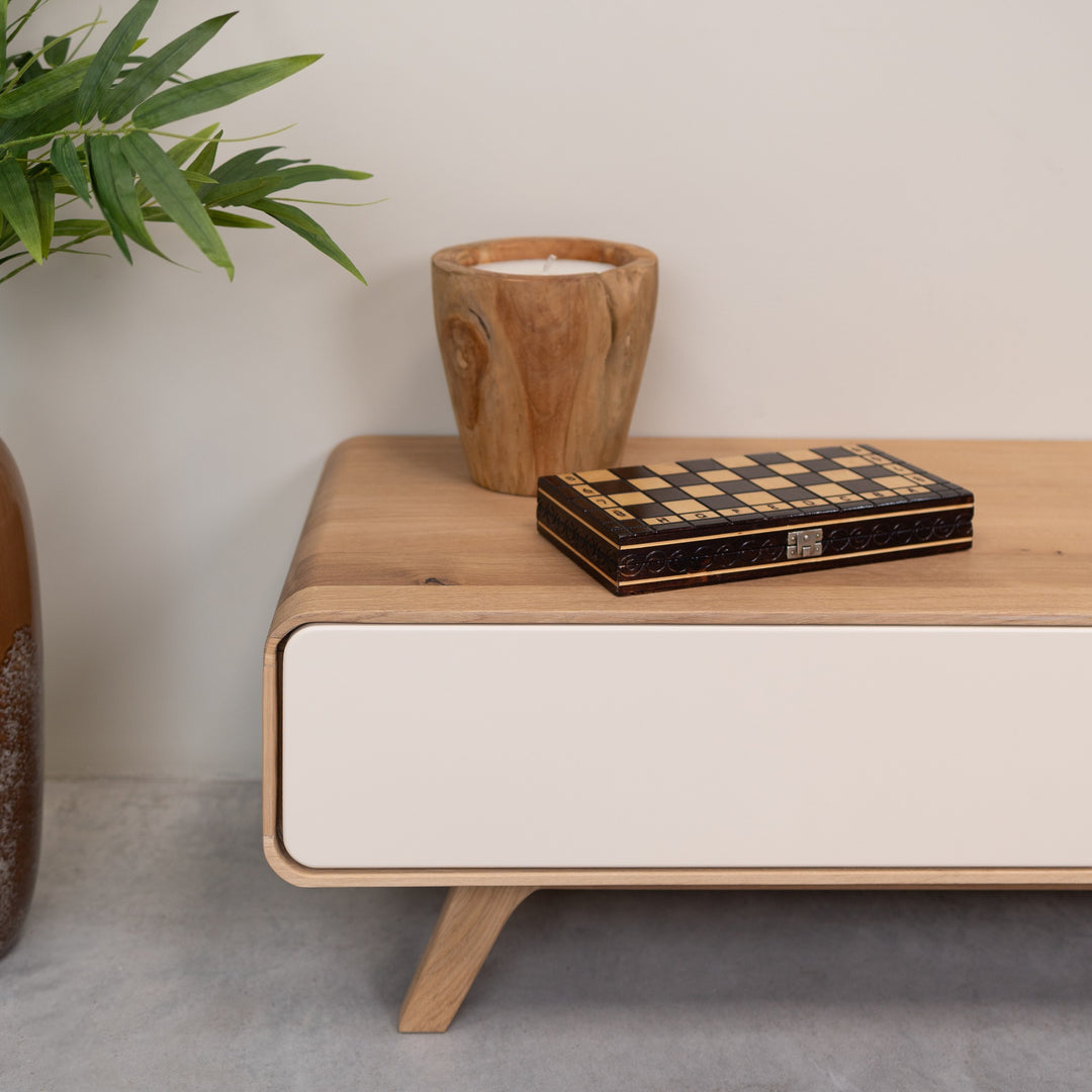 Porta TV in legno massiccio OSLO 1, 120x45x36,5 cm. | VESKOR