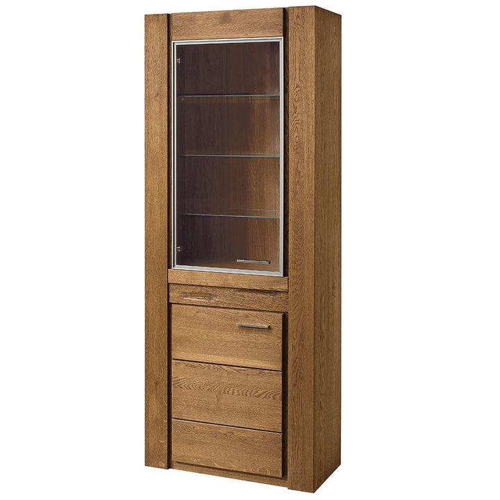Vetrina VELVET 10 in rovere, 75x42x200 cm | VESKOR