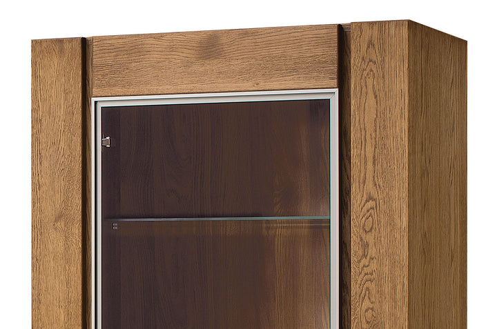 Vetrina VELVET 10 in rovere, 75x42x200 cm | VESKOR