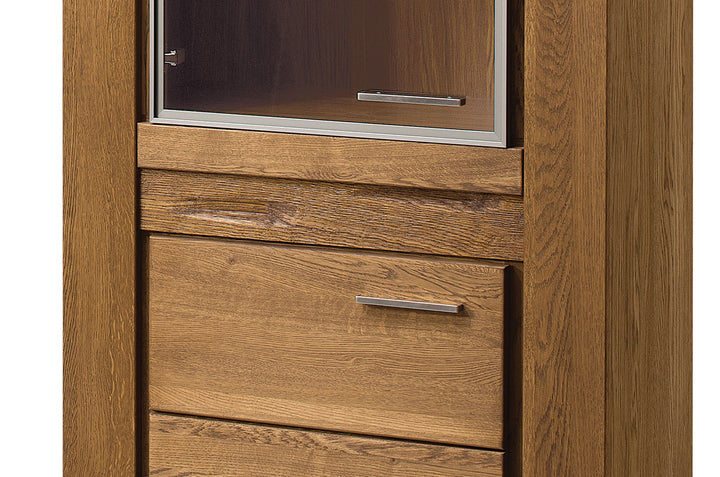 Vetrina VELVET 10 in rovere, 75x42x200 cm | VESKOR