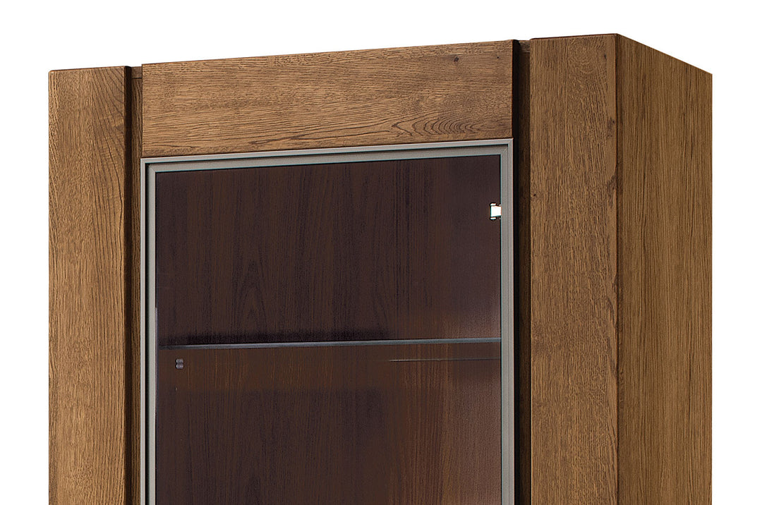 Vetrina VELVET 11 in rovere, 75x42x200 cm | VESKOR